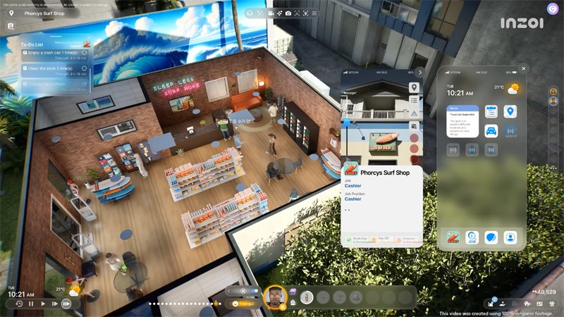 ingame của inZOI 