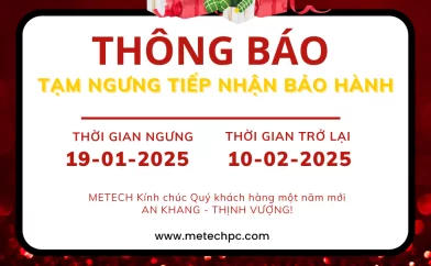 THÔNG BÁO TẠM NGƯNG TIẾP NHẬN BẢO HÀNH
